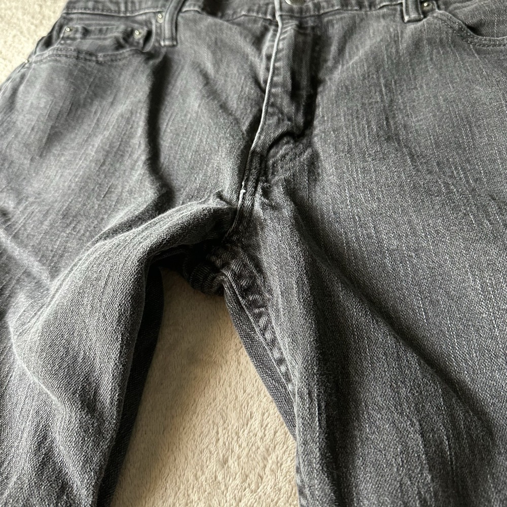 Levis 569 Loose Straight Jeans W36 L34 Faded Black Charcoal Skater 00569-0125 - Picture 4 of 11